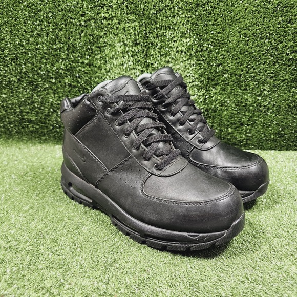 Nike Air Max Goadome ACG Black Leather Waterproof Boots 865031-009 Mens 9.5